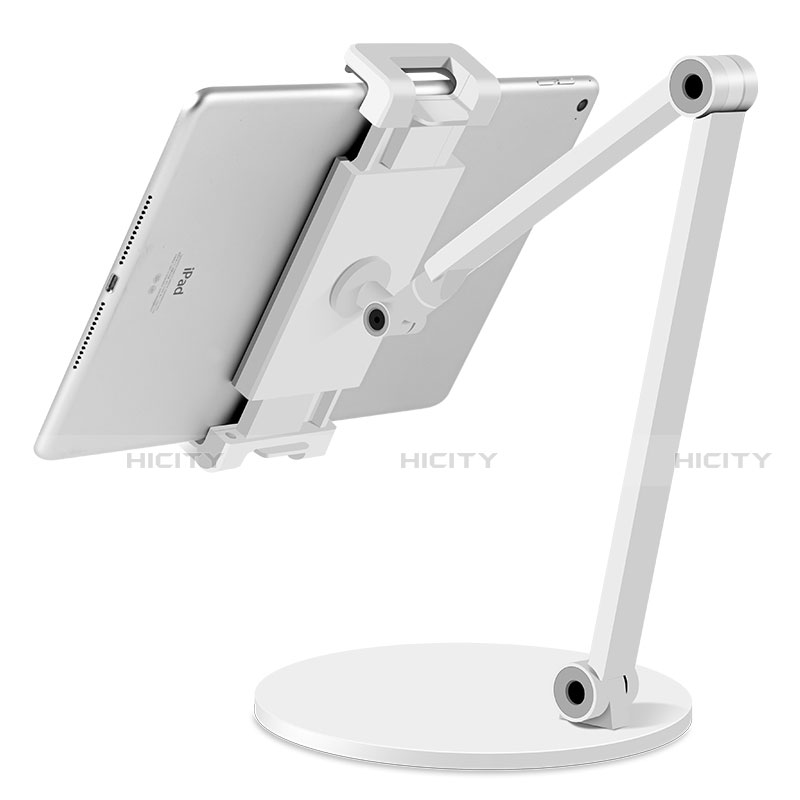 Universal Faltbare Ständer Tablet Halter Halterung Flexibel K04 für Huawei MediaPad M2 10.0 M2-A01 M2-A01W M2-A01L Weiß