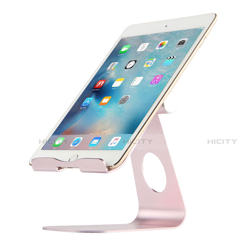 Universal Faltbare Ständer Tablet Halter Halterung Flexibel K15 für Apple iPad 2 Rosegold