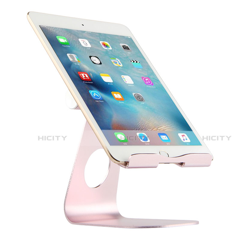 Universal Faltbare Ständer Tablet Halter Halterung Flexibel K15 für Apple iPad 2 Rosegold