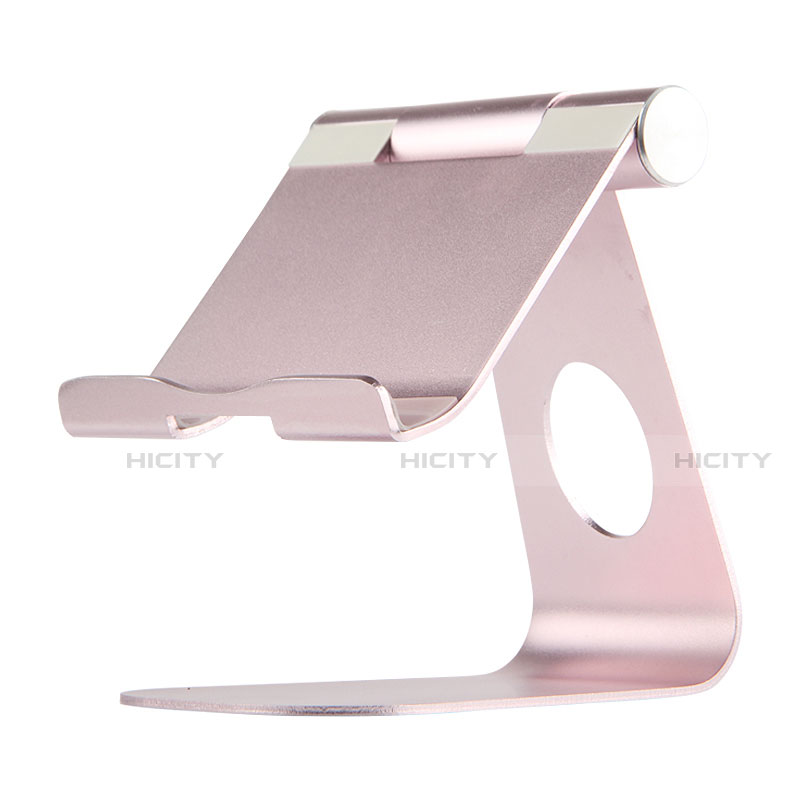 Universal Faltbare Ständer Tablet Halter Halterung Flexibel K15 für Apple iPad 2 Rosegold