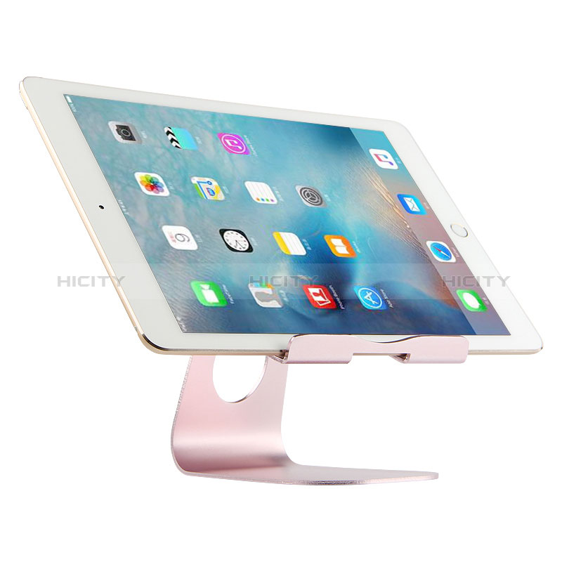 Universal Faltbare Ständer Tablet Halter Halterung Flexibel K15 für Apple iPad Pro 12.9 (2022) Rosegold