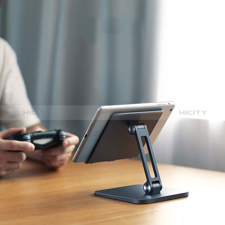 Universal Faltbare Ständer Tablet Halter Halterung Flexibel K17 für Apple iPad Air 5 10.9 (2022) Dunkelgrau