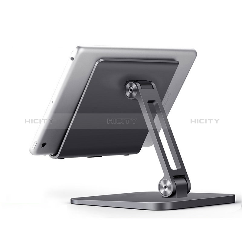 Universal Faltbare Ständer Tablet Halter Halterung Flexibel K17 für Apple iPad Pro 12.9 (2021) Dunkelgrau Plus
