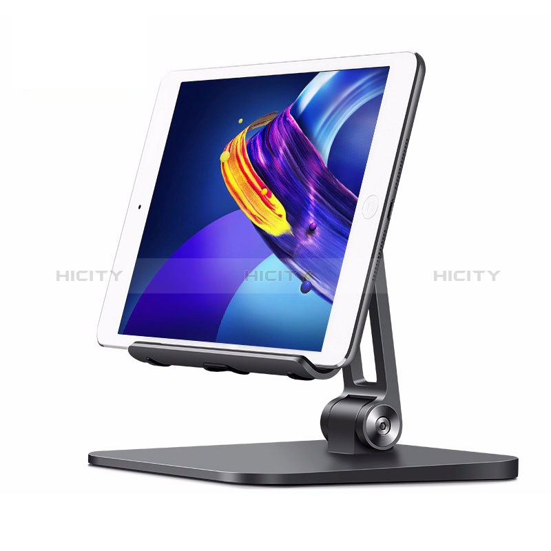 Universal Faltbare Ständer Tablet Halter Halterung Flexibel K17 für Apple iPad Pro 12.9 (2022) Dunkelgrau