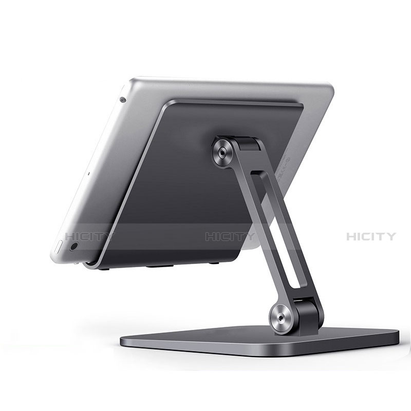 Universal Faltbare Ständer Tablet Halter Halterung Flexibel K17 für Asus Transformer Book T300 Chi Dunkelgrau