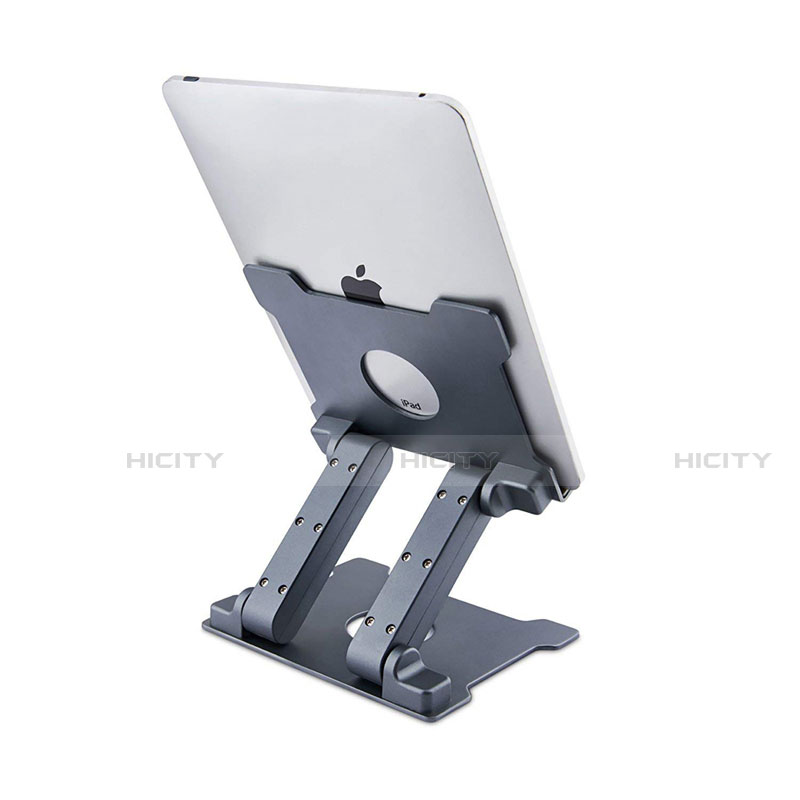 Universal Faltbare Ständer Tablet Halter Halterung Flexibel K18 für Samsung Galaxy Tab 3 8.0 SM-T311 T310 Dunkelgrau