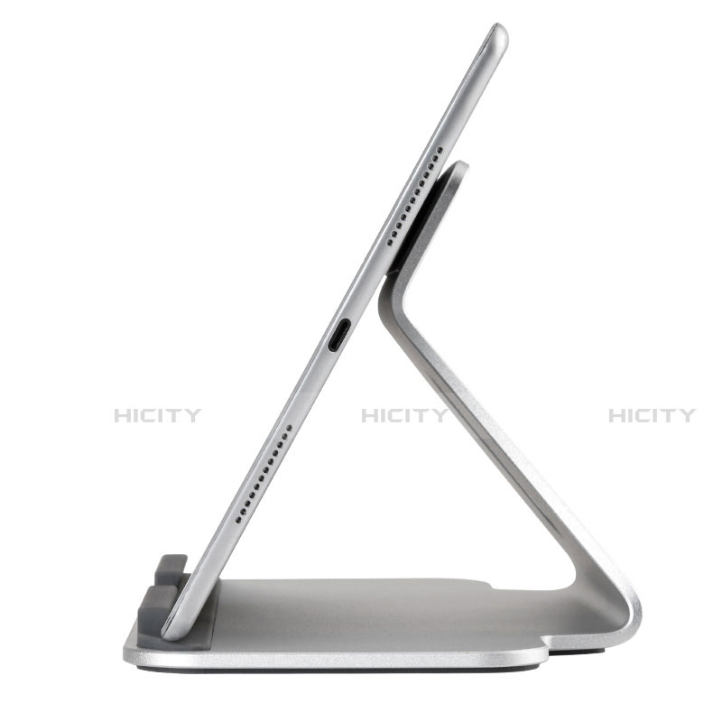 Universal Faltbare Ständer Tablet Halter Halterung Flexibel K21 für Apple iPad Mini 2 Silber