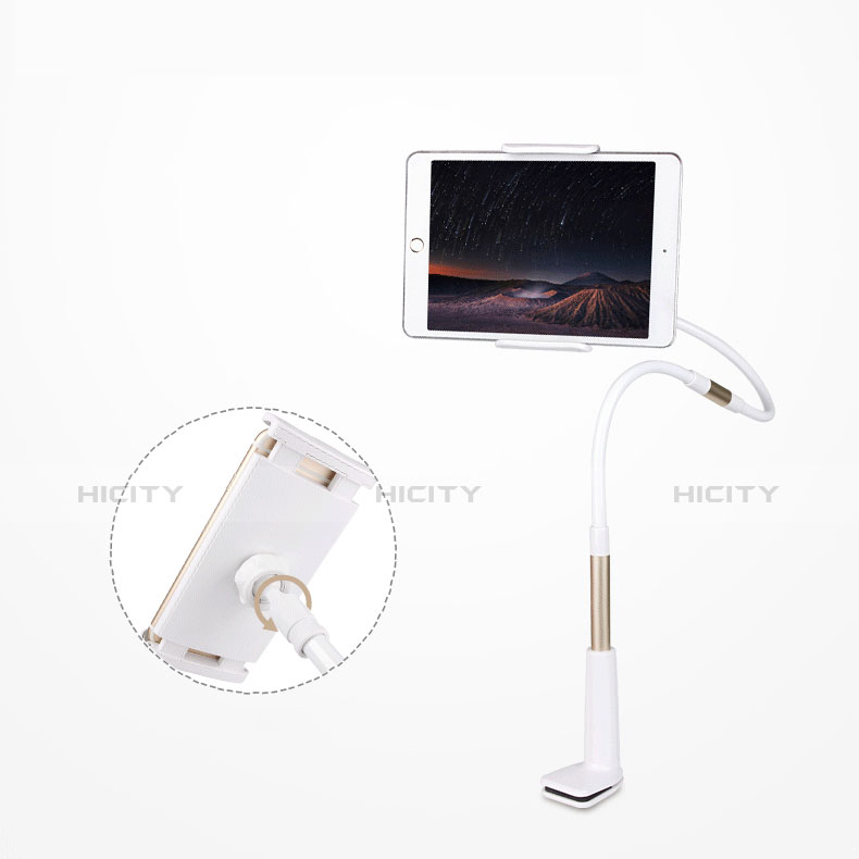 Universal Faltbare Ständer Tablet Halter Halterung Flexibel T30 für Apple iPad Air 2 Weiß