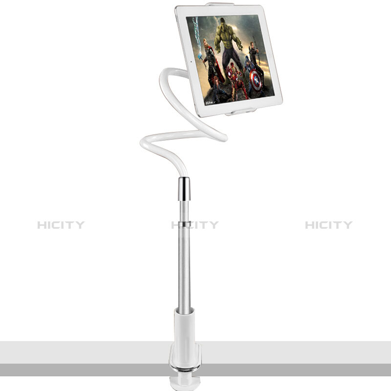 Universal Faltbare Ständer Tablet Halter Halterung Flexibel T36 für Apple iPad Air Silber