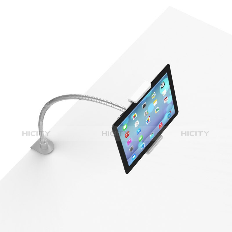 Universal Faltbare Ständer Tablet Halter Halterung Flexibel T37 für Apple iPad 3 Weiß