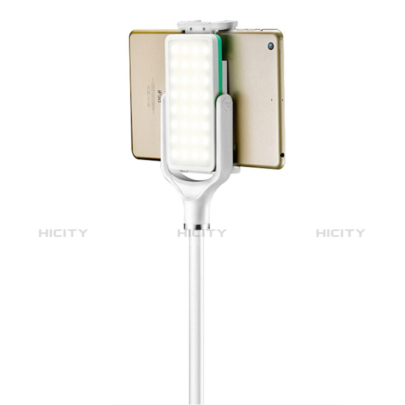 Universal Faltbare Ständer Tablet Halter Halterung Flexibel T40 für Apple iPad Mini 4 Weiß
