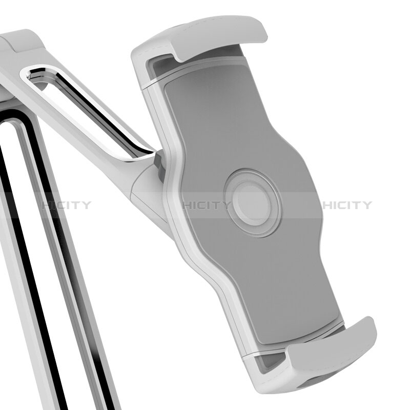 Universal Faltbare Ständer Tablet Halter Halterung Flexibel T43 für Apple iPad Air 5 10.9 (2022) Silber