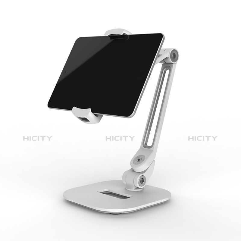 Universal Faltbare Ständer Tablet Halter Halterung Flexibel T44 für Samsung Galaxy Tab 3 8.0 SM-T311 T310 Silber