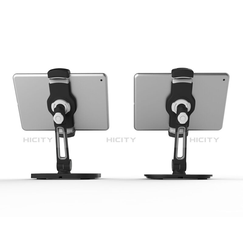 Universal Faltbare Ständer Tablet Halter Halterung Flexibel T47 für Apple iPad Mini Schwarz