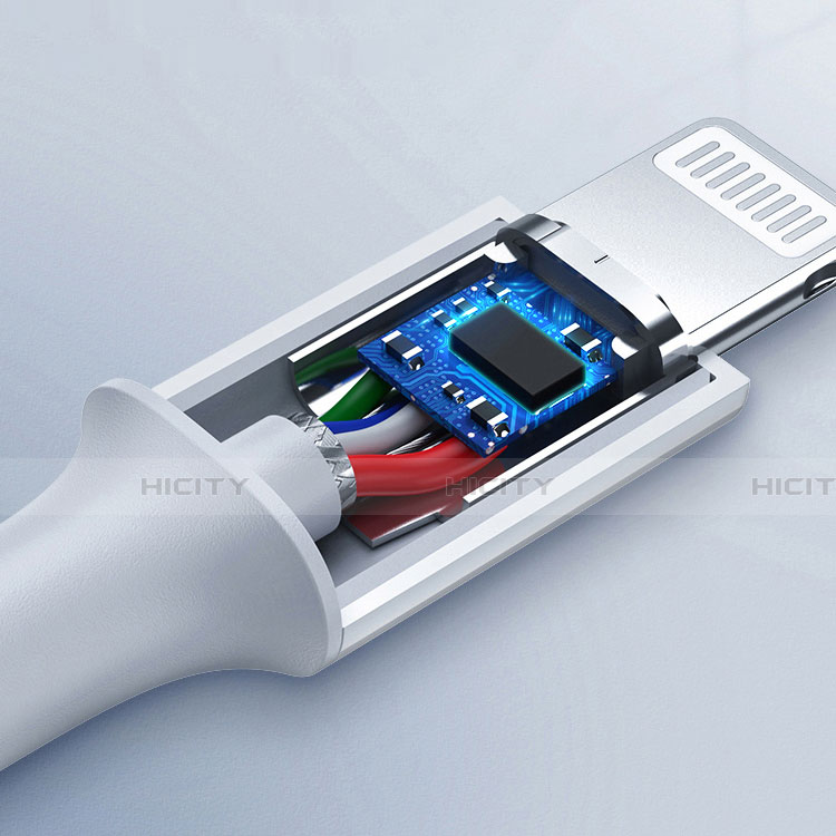 USB Ladekabel Kabel C02 für Apple iPhone Xs Max Weiß