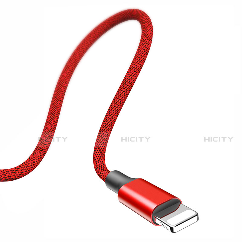 USB Ladekabel Kabel D03 für Apple iPad Air 10.9 (2020) Rot