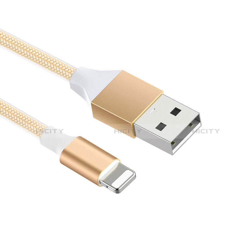 USB Ladekabel Kabel D04 für Apple iPad Mini 3 Gold