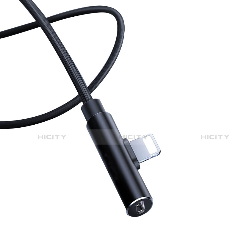 USB Ladekabel Kabel D07 für Apple iPad New Air (2019) Schwarz Plus