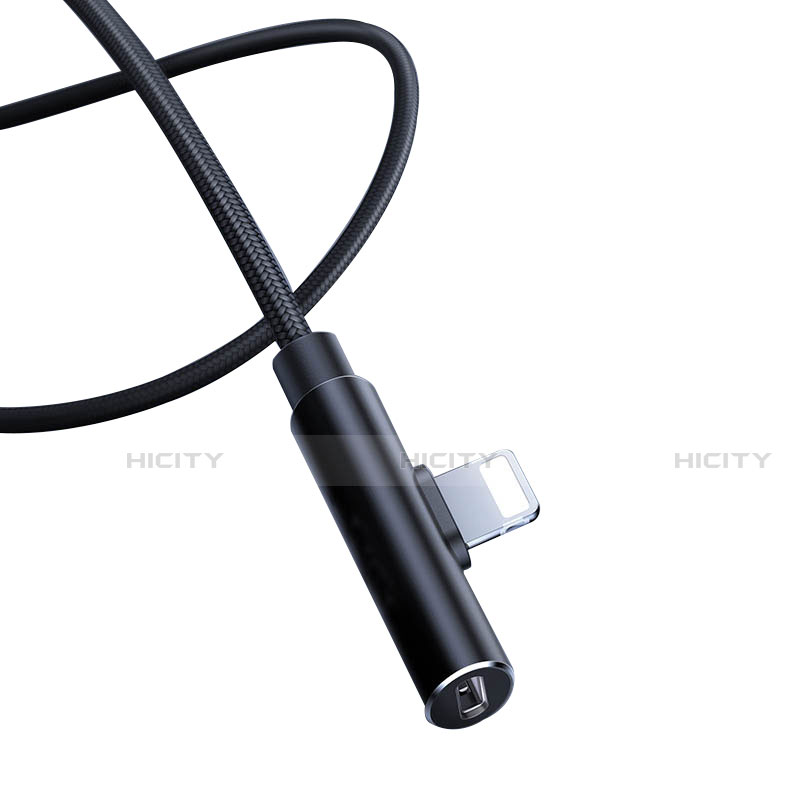 USB Ladekabel Kabel D07 für Apple iPad Pro 12.9 Schwarz Plus