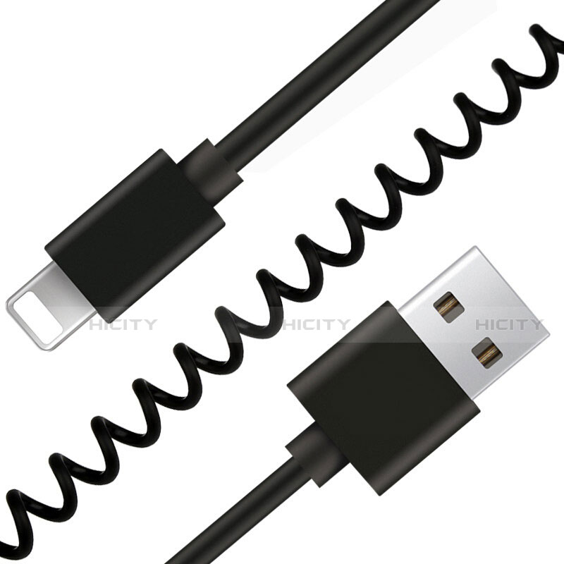 USB Ladekabel Kabel D08 für Apple iPad Air 10.9 (2020) Schwarz