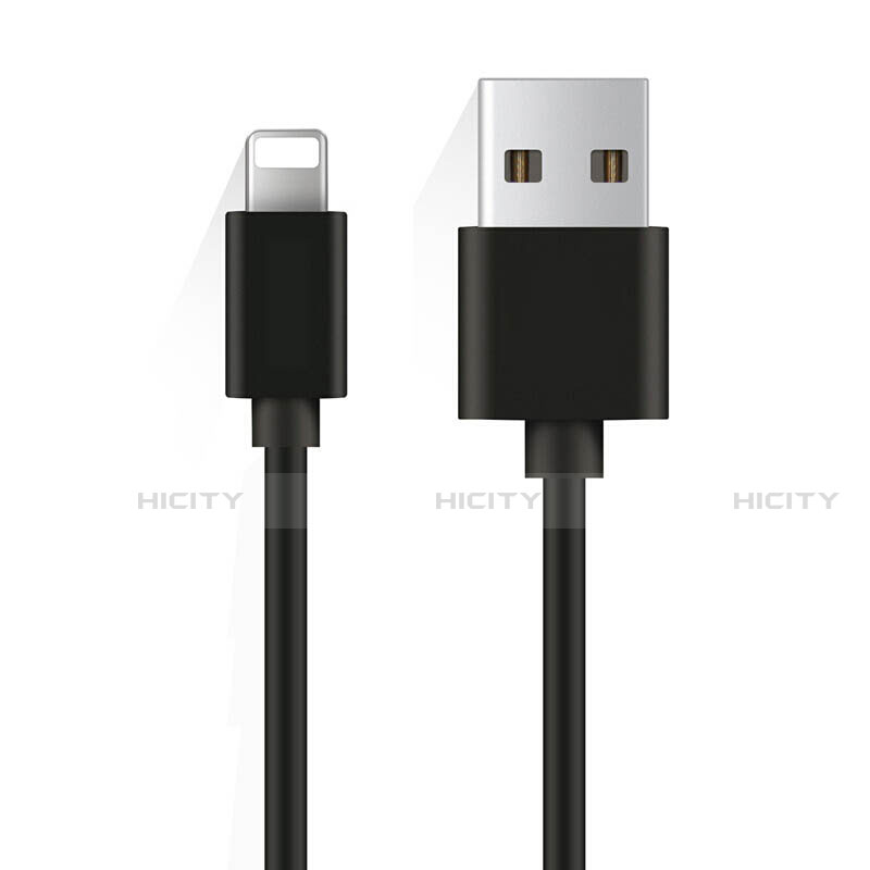 USB Ladekabel Kabel D08 für Apple iPad New Air (2019) 10.5 Schwarz