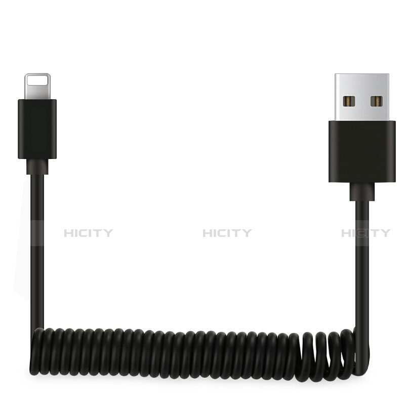USB Ladekabel Kabel D08 für Apple iPhone 8 Schwarz Plus