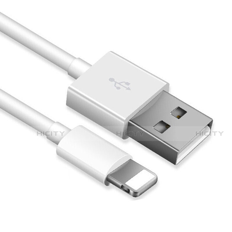 USB Ladekabel Kabel D12 für Apple New iPad Air 10.9 (2020) Weiß groß