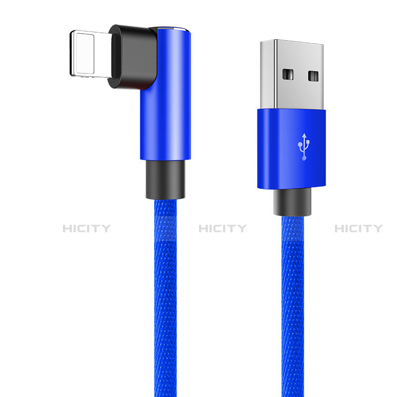 USB Ladekabel Kabel D16 für Apple iPad Mini 2 Blau