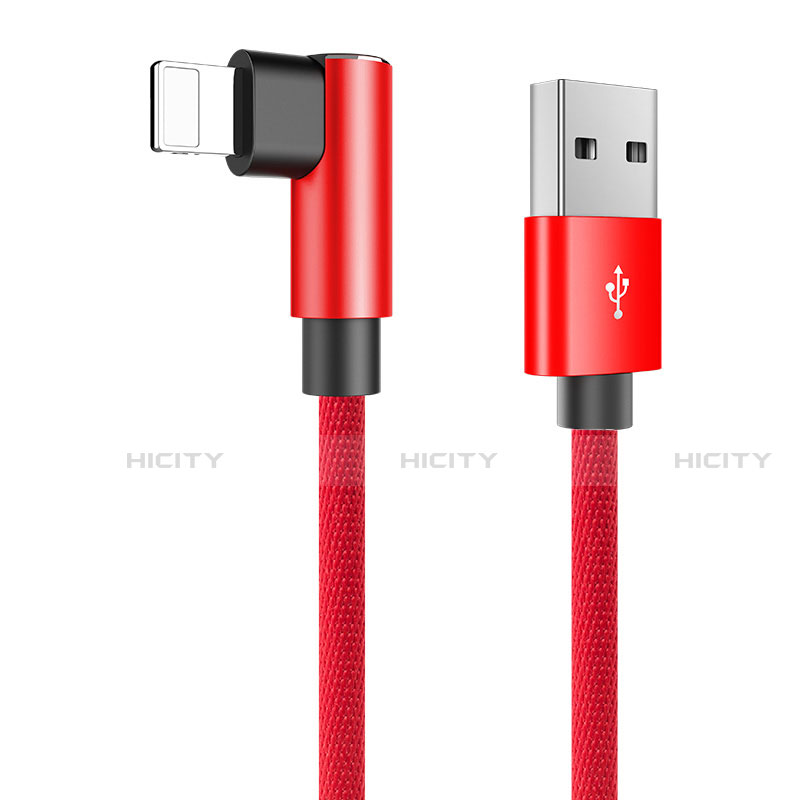 USB Ladekabel Kabel D16 für Apple iPhone X Rot Plus