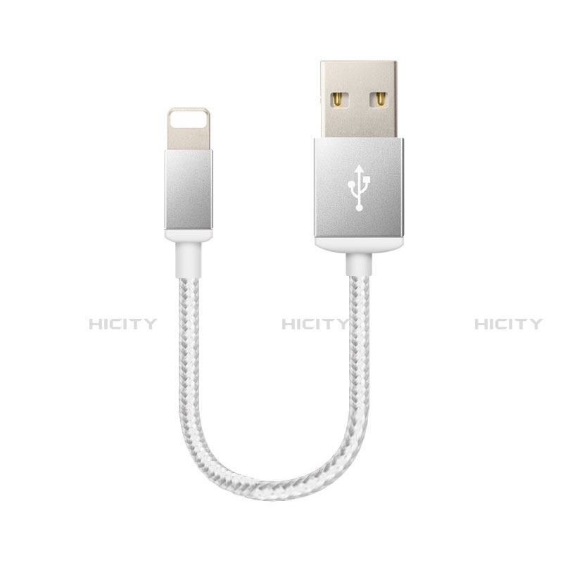 USB Ladekabel Kabel D18 für Apple iPad 10.2 (2020) Silber