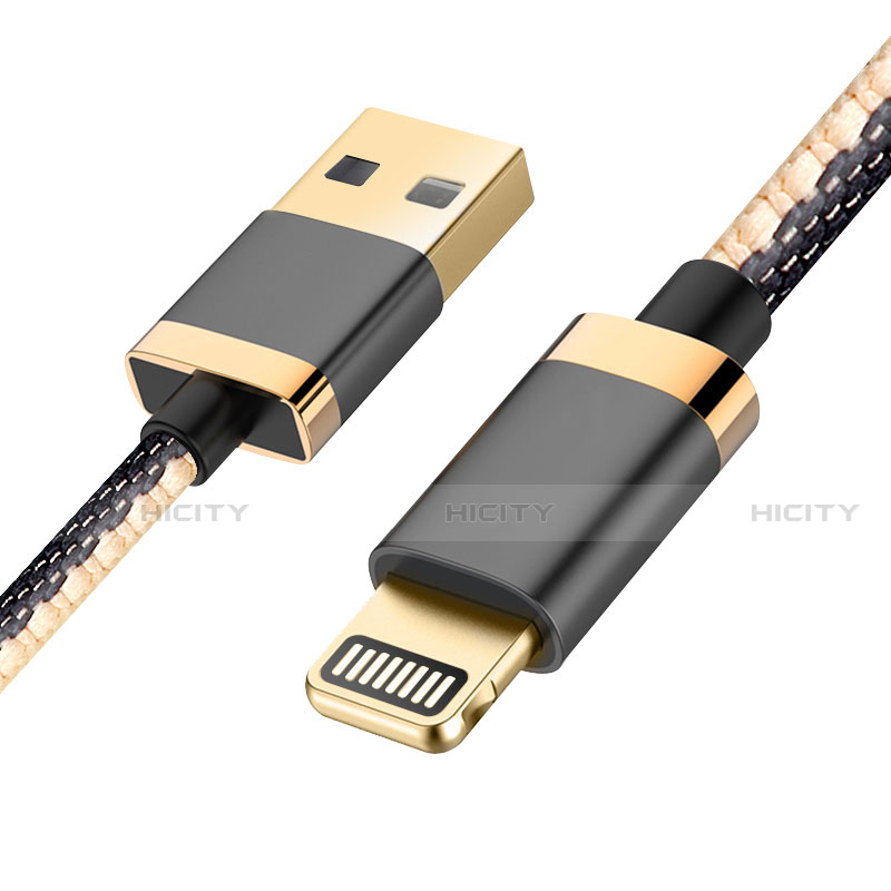 USB Ladekabel Kabel D24 für Apple New iPad Air 10.9 (2020) Schwarz
