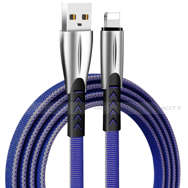 USB Ladekabel Kabel D25 für Apple iPad 2 Blau