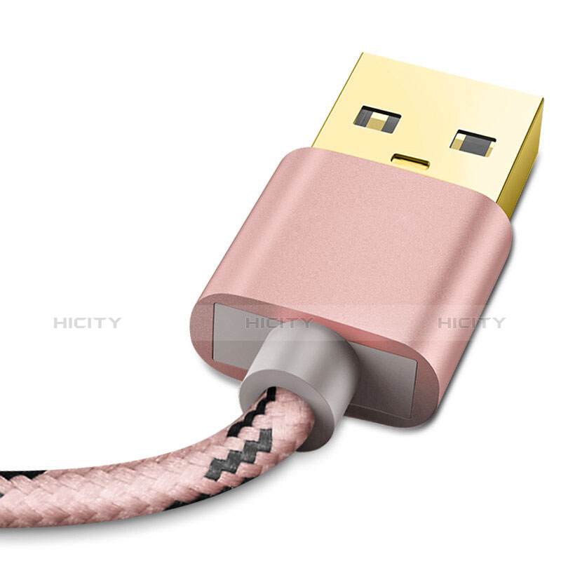 USB Ladekabel Kabel L01 für Apple iPad 10.2 (2020) Rosegold groß