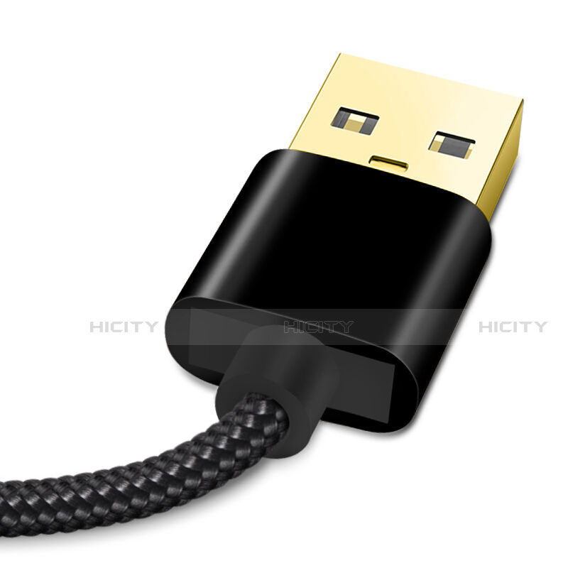 USB Ladekabel Kabel L02 für Apple iPhone 12 Mini Schwarz