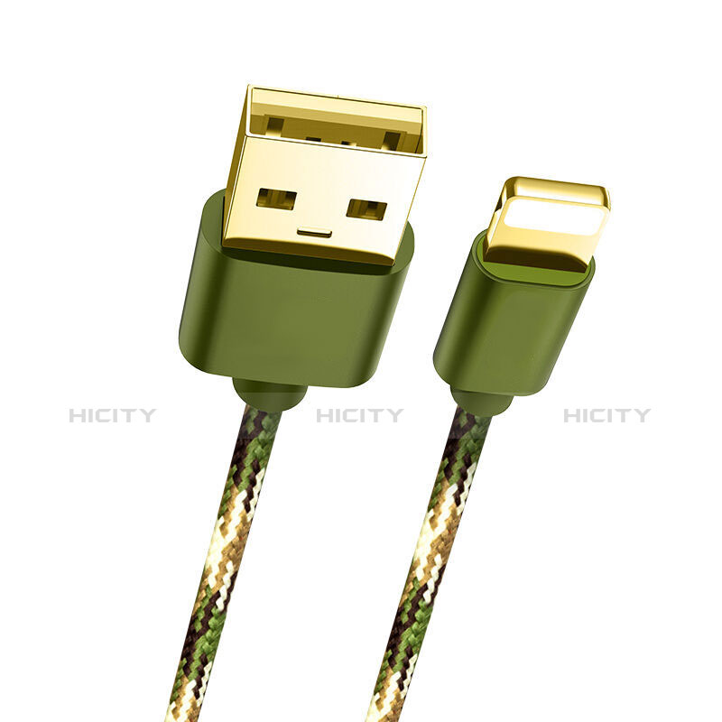 USB Ladekabel Kabel L03 für Apple iPad Air 2 Grün