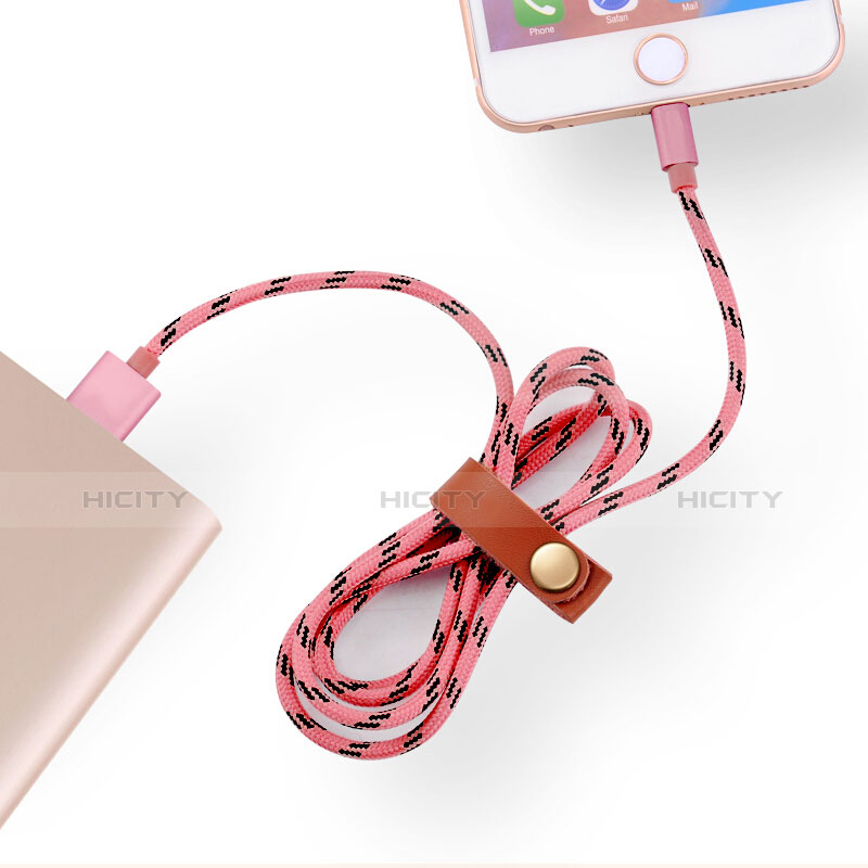 USB Ladekabel Kabel L05 für Apple iPad 10.2 (2020) Rosa