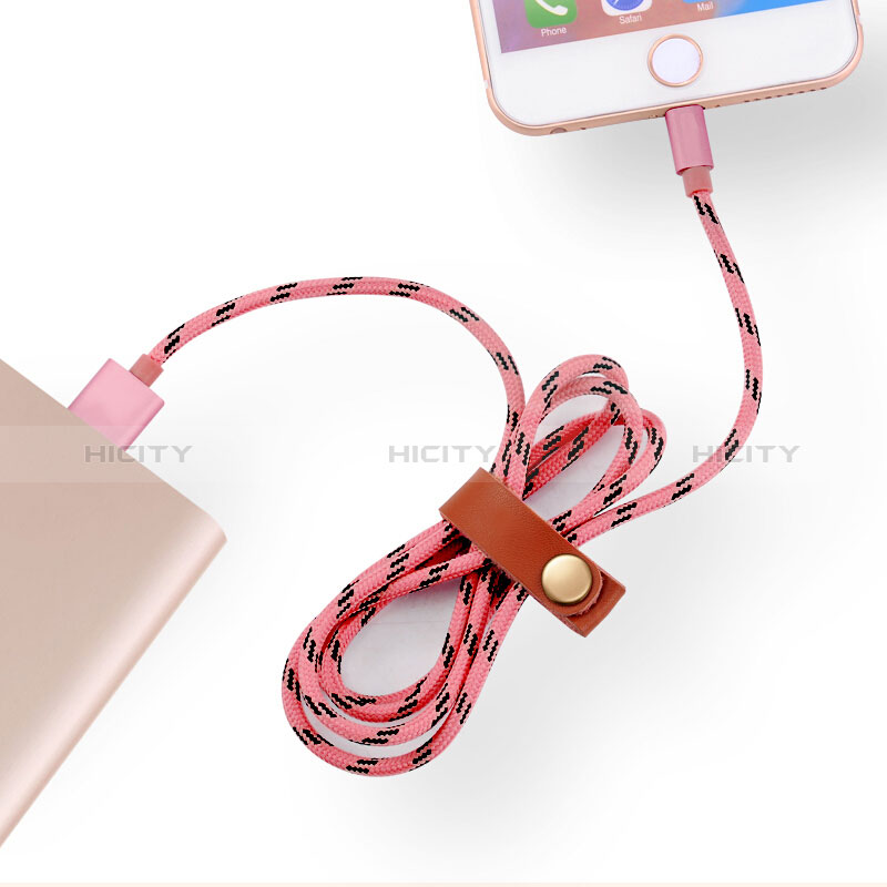 USB Ladekabel Kabel L05 für Apple New iPad 9.7 (2017) Rosa