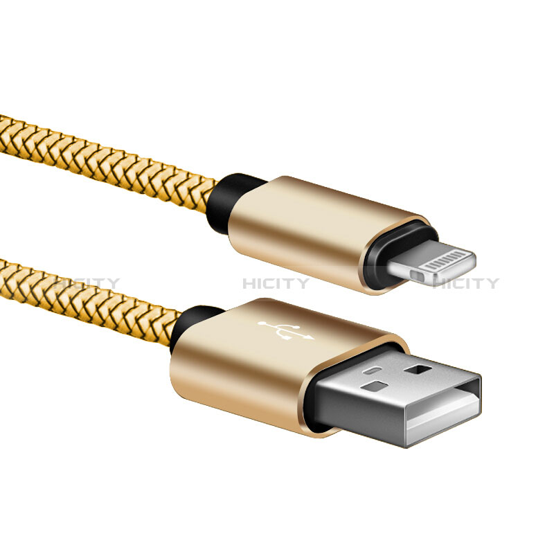 USB Ladekabel Kabel L07 für Apple New iPad 9.7 (2017) Gold