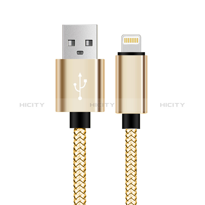 USB Ladekabel Kabel L07 für Apple New iPad 9.7 (2018) Gold