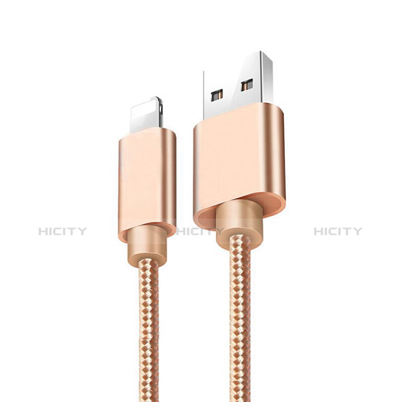 USB Ladekabel Kabel L08 für Apple iPad Air 4 10.9 (2020) Gold groß