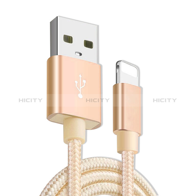 USB Ladekabel Kabel L08 für Apple New iPad 9.7 (2017) Gold