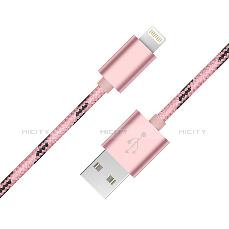 USB Ladekabel Kabel L10 für Apple iPad Air 10.9 (2020) Rosa Plus