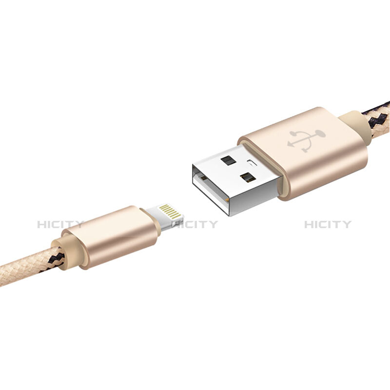 USB Ladekabel Kabel L10 für Apple iPhone 6S Plus Gold groß