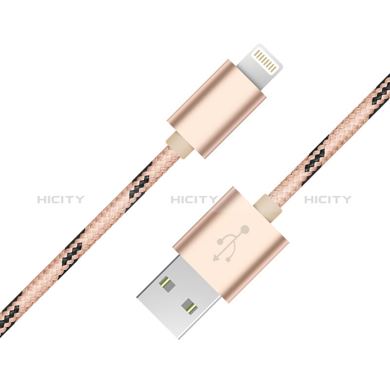 USB Ladekabel Kabel L10 für Apple New iPad 9.7 (2017) Gold