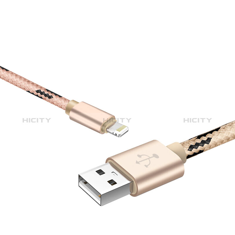 USB Ladekabel Kabel L10 für Apple New iPad 9.7 (2017) Gold