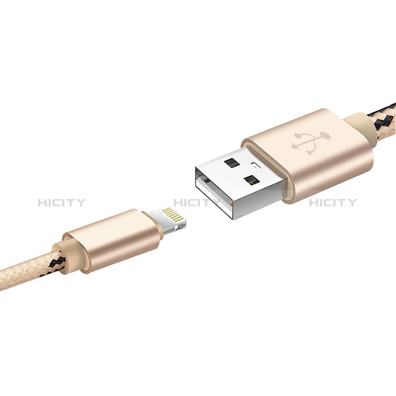 USB Ladekabel Kabel L10 für Apple New iPad 9.7 (2017) Gold