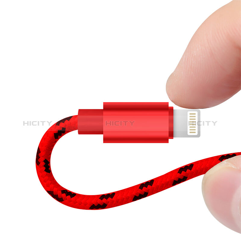 USB Ladekabel Kabel L10 für Apple New iPad 9.7 (2018) Rot