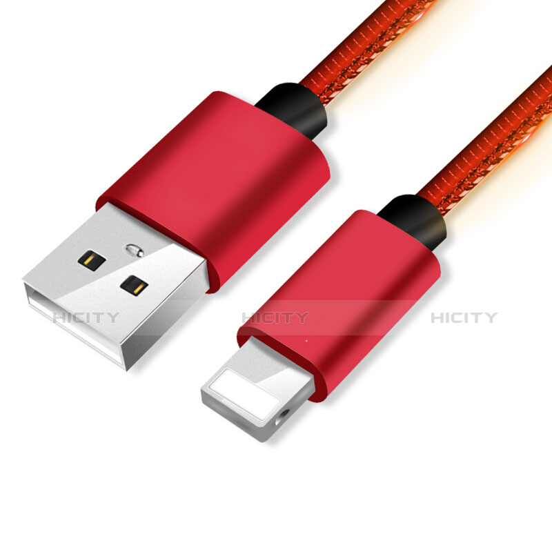 USB Ladekabel Kabel L11 für Apple iPad 10.2 (2020) Rot