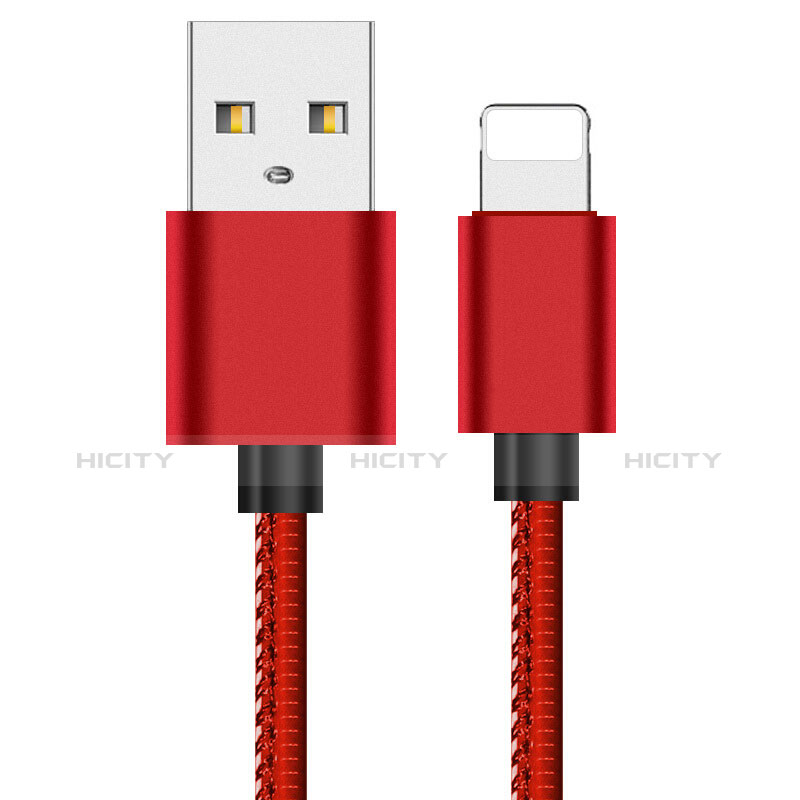 USB Ladekabel Kabel L11 für Apple iPad 10.2 (2020) Rot