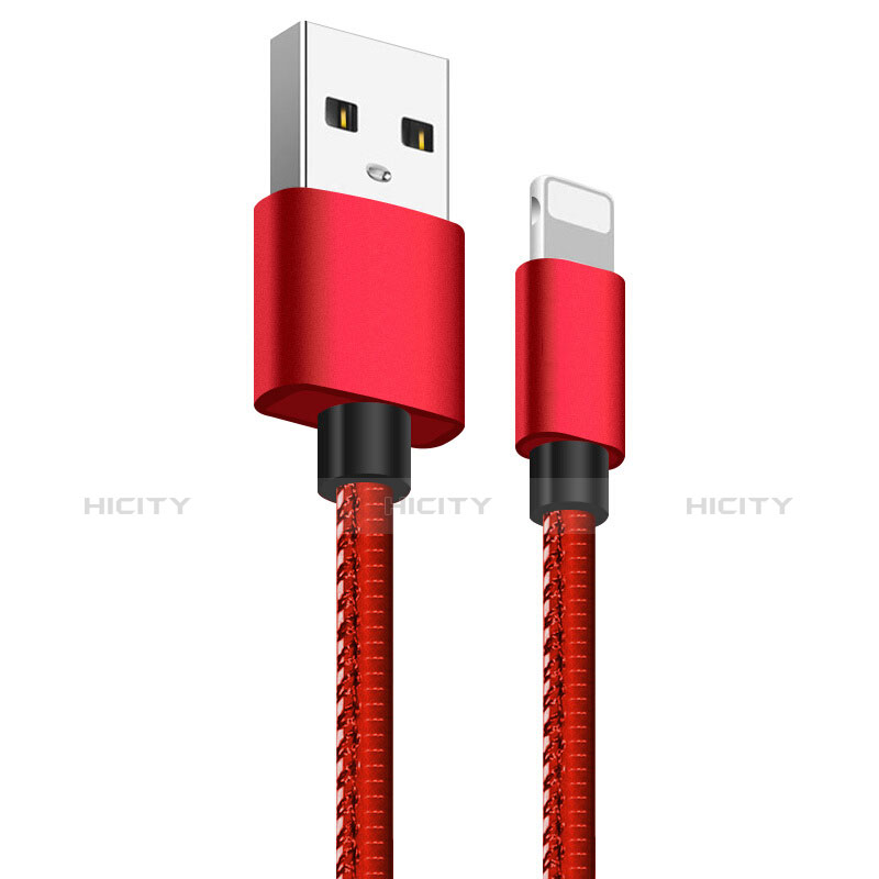 USB Ladekabel Kabel L11 für Apple iPad 4 Rot